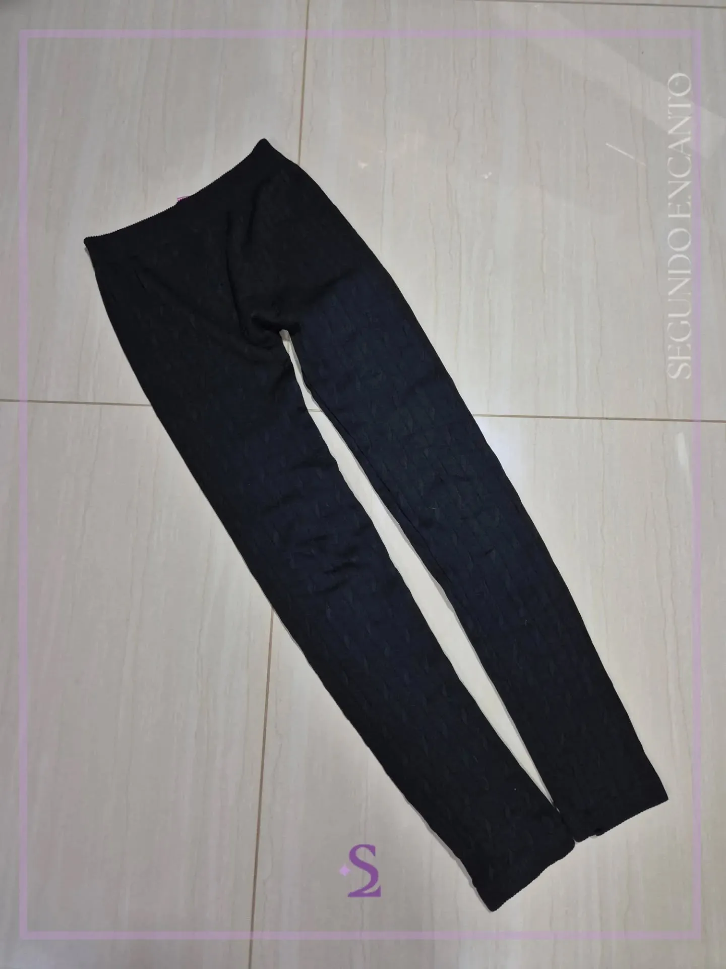 Pantalones calentadores color negro S M - Image 1