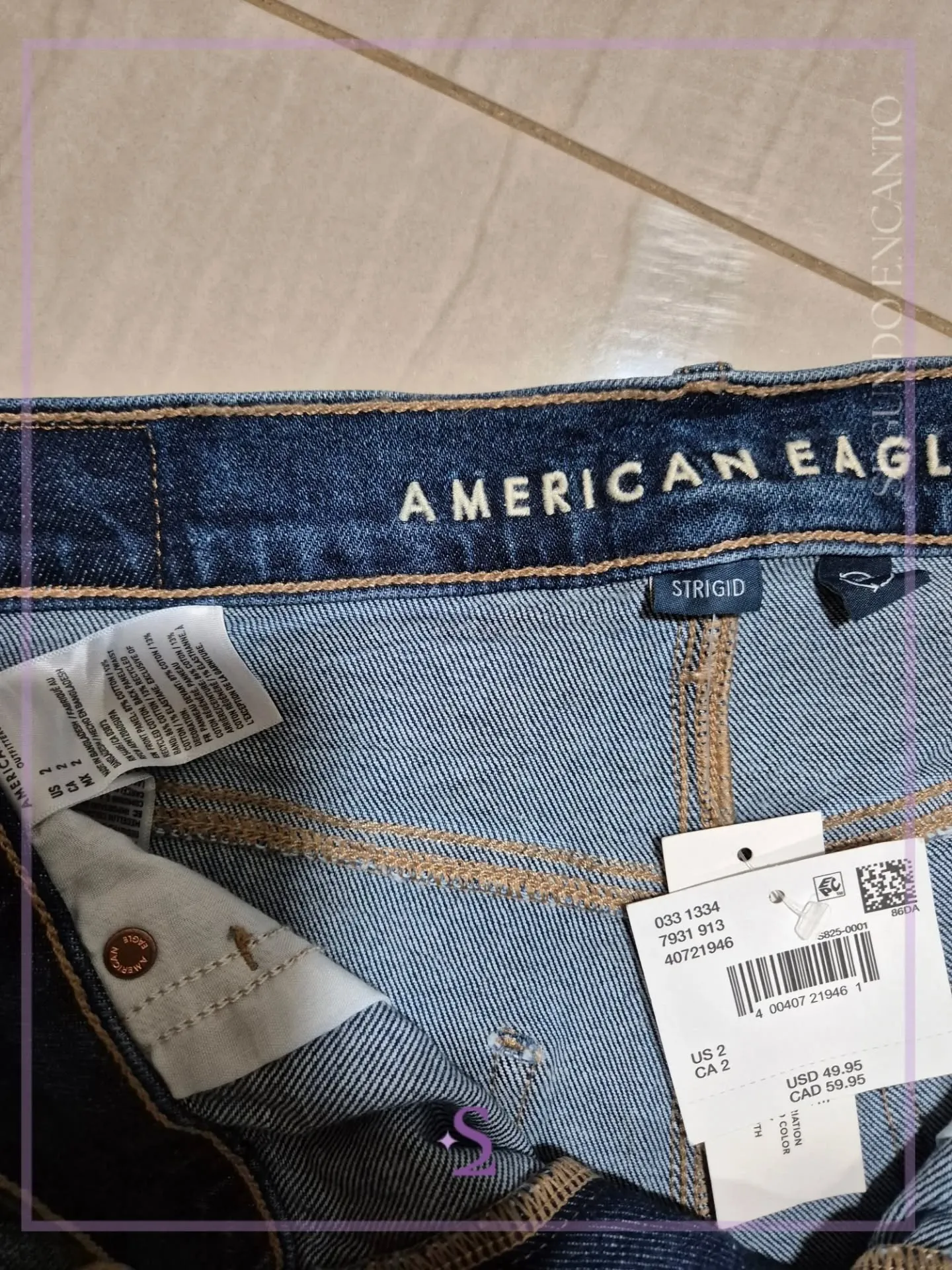 Shorts azules de mezclilla us2 M ae - Image 3