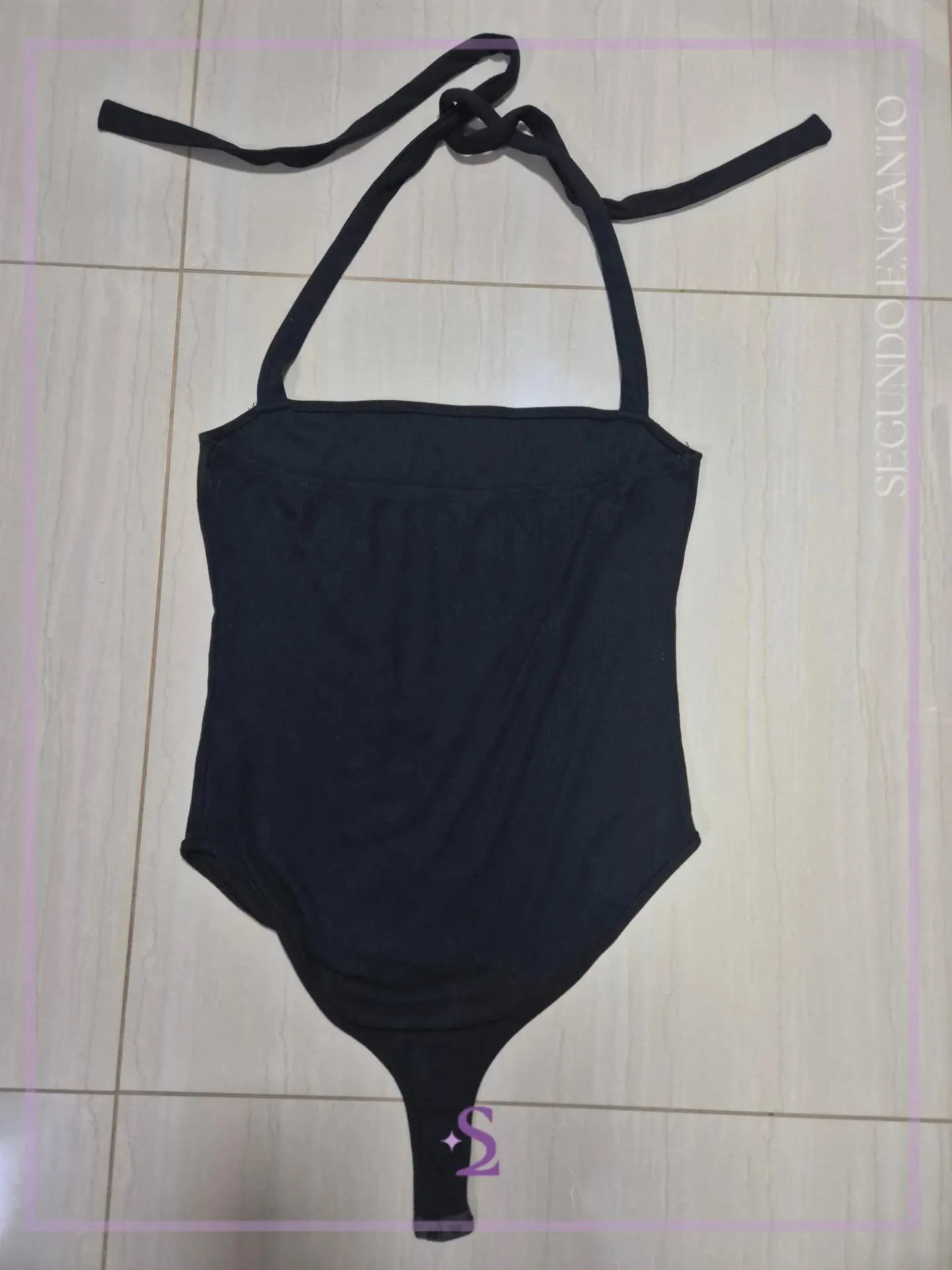 Body negro cuello halter L - Image 6