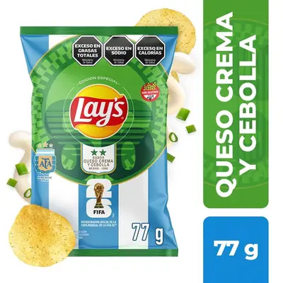 PAPAS FRITAS CEBOLLA Y QUESO LAYS 77GR
