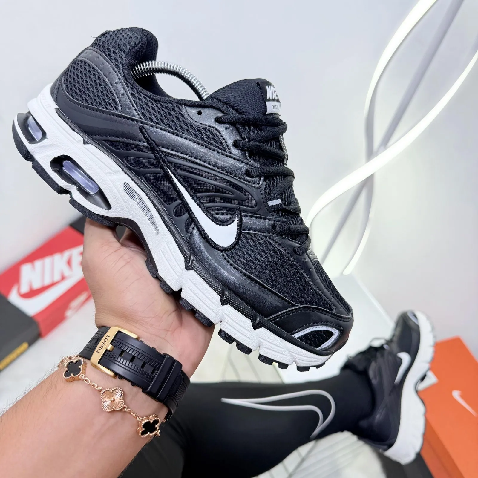 Nike Air Max P-6000 – Stealth Black & White - Image 1