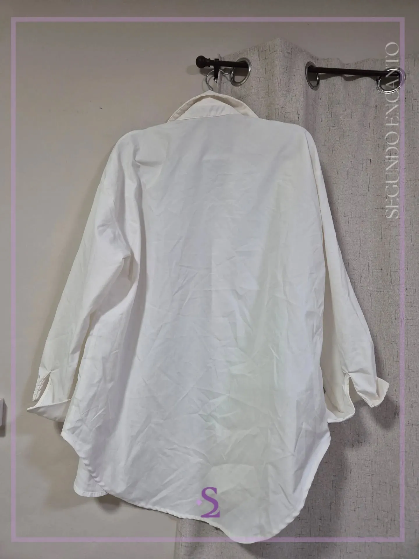 Camisa blanca L oversized - Image 5