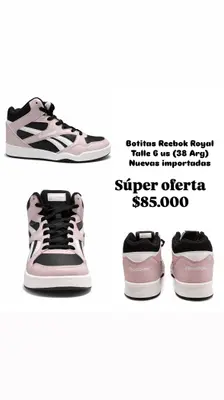 Zapatillas Botitas Reebok talle 38