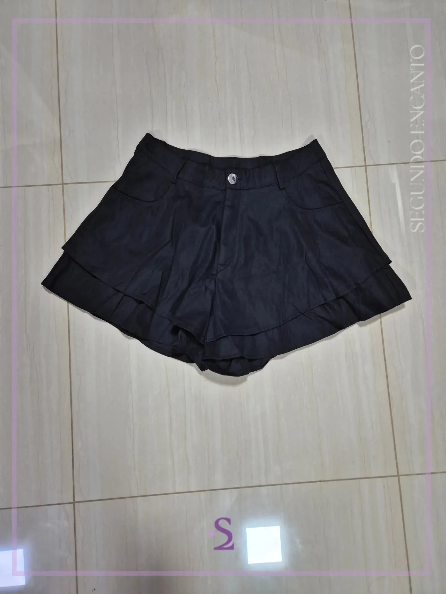 Faldashort color negro para fiesta L/M - Image 1