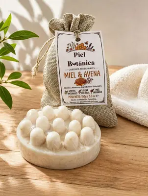 Jabon masajeador de Avena y Miel 130g
