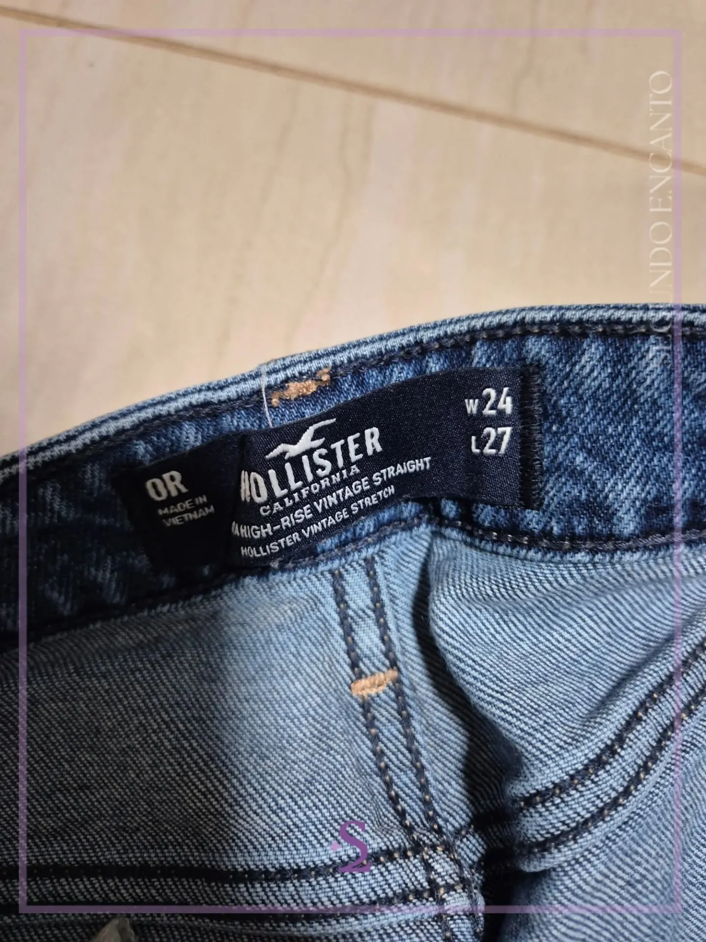 Jeans rectos como nuevos Hollister XS S - Image 2