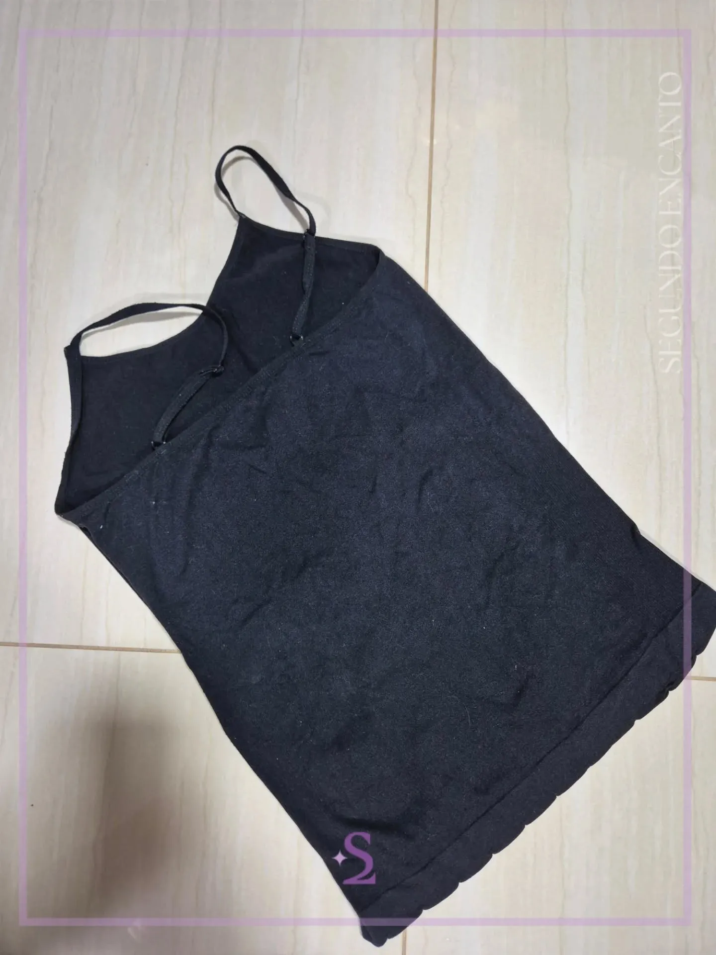 Camiseta basica color negro S M - Image 3