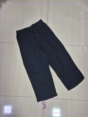 Pantalon de algodon color negro S