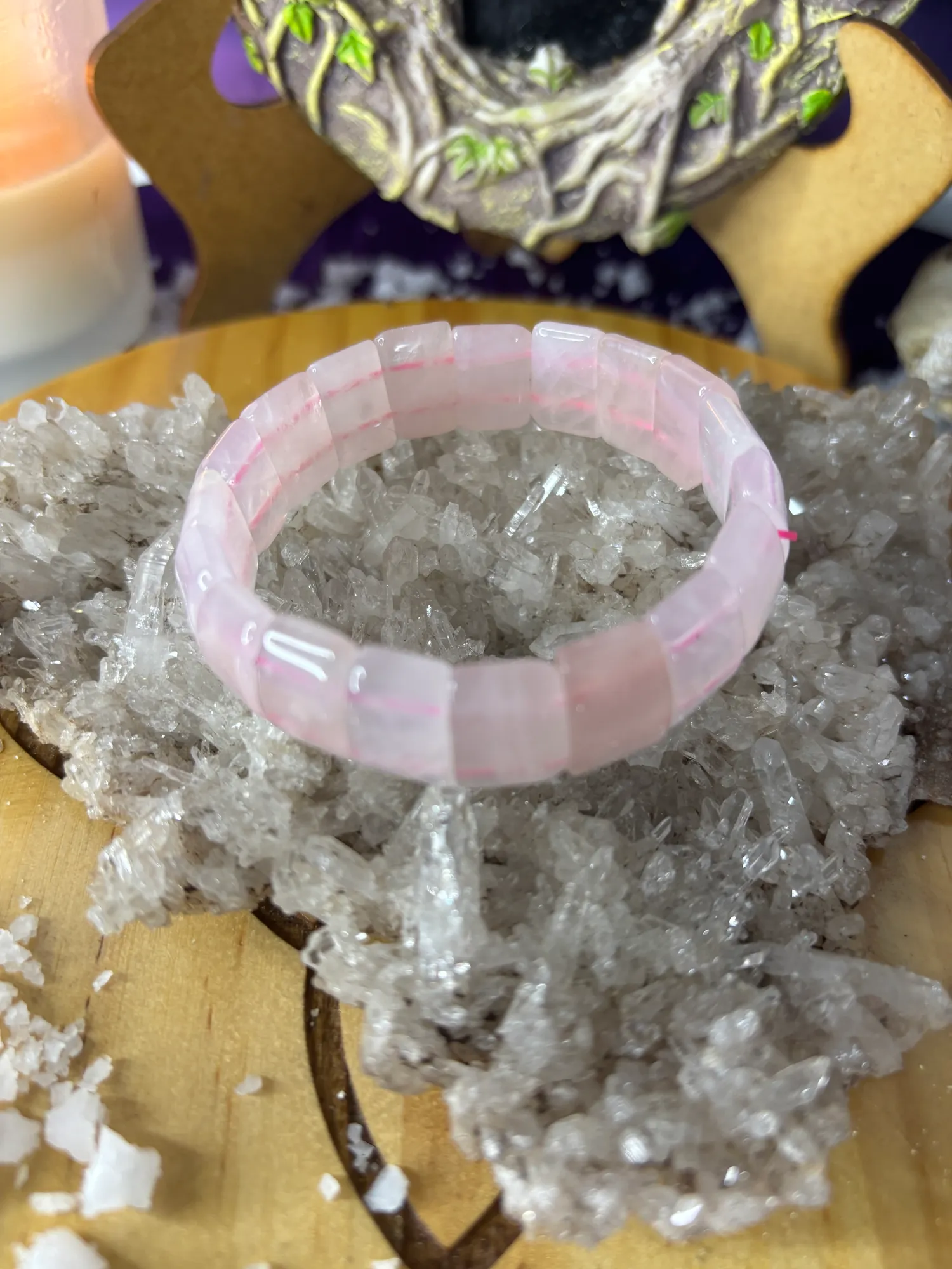 Pulsera Cuarzo Rosa, amor - Image 1