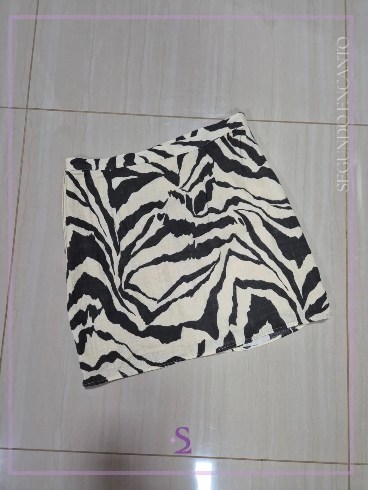 Falda zebra print us6 M - Image 2