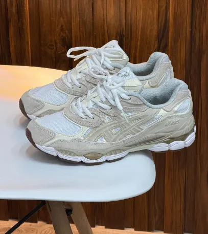 Asics GEL-NYC – Cream & Oyster Grey - Image 1