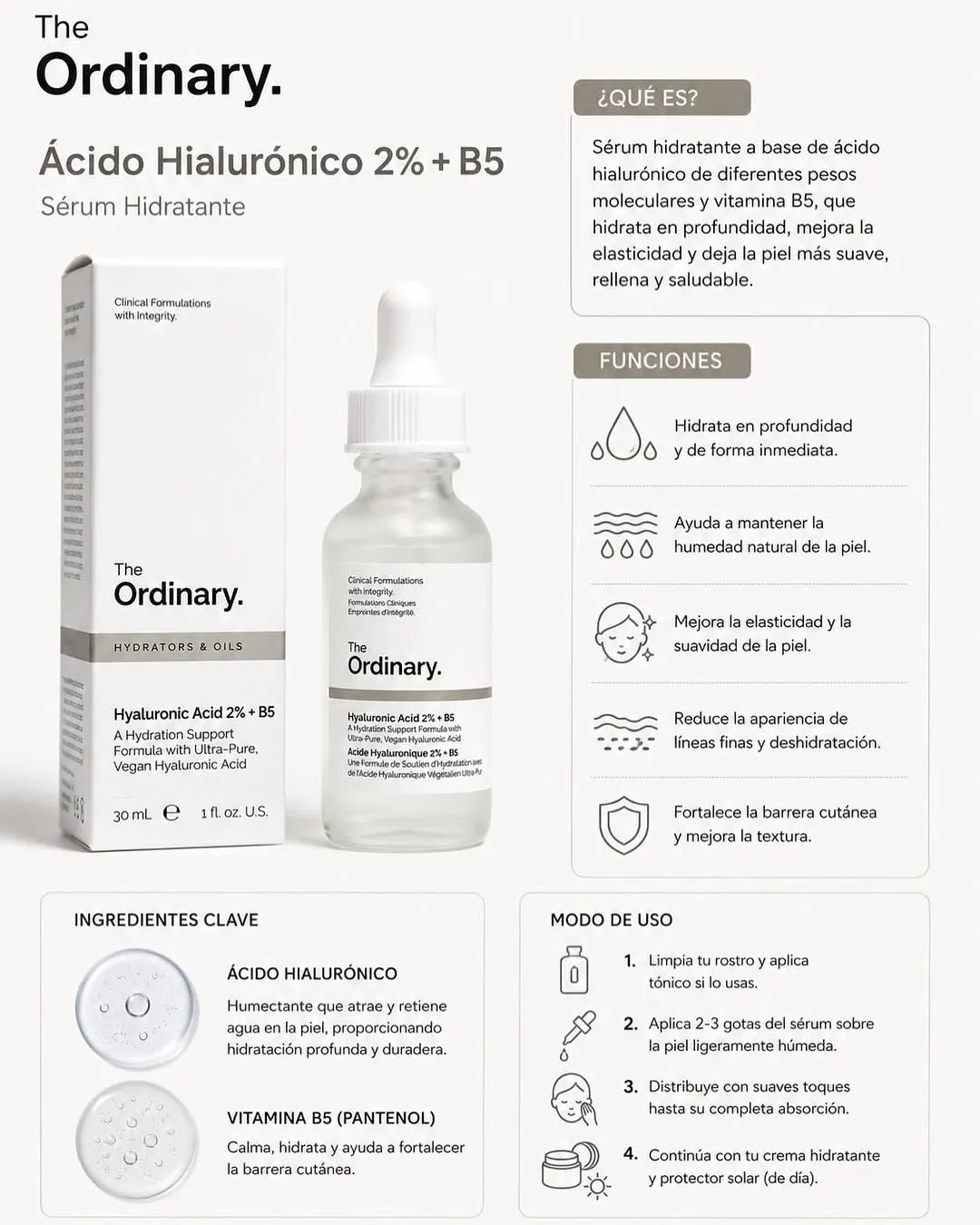 The Ordinary Sérum Ácido Hialurónico 2% + B5 - 30ml. - Image 1