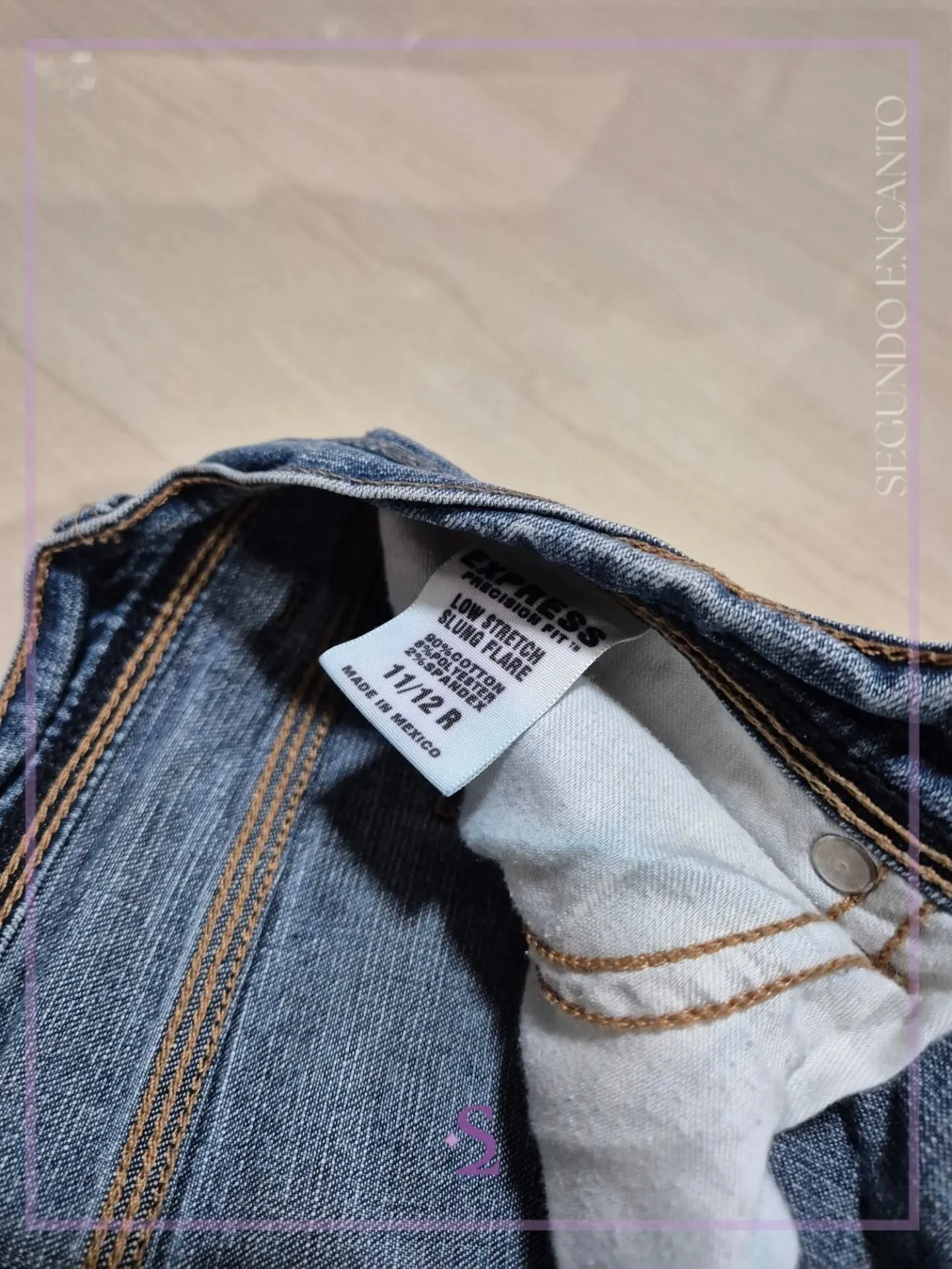 Jeans flare tiro bajo M - Image 3