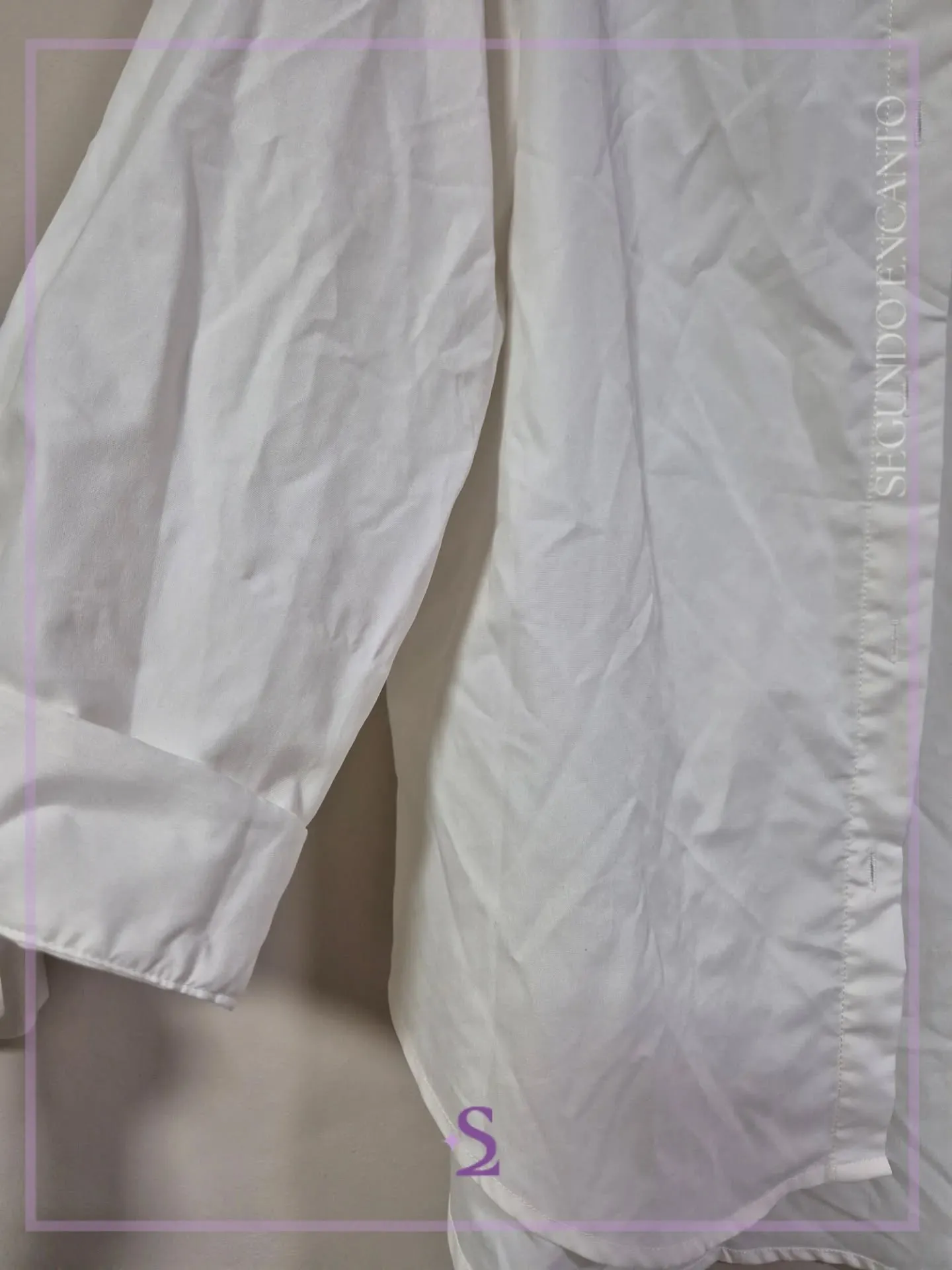 Camisa blanca L oversized - Image 3