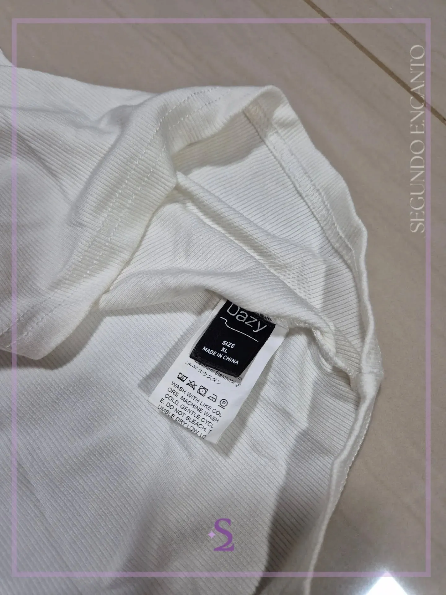 Camisa blanca L oversized - Image 2
