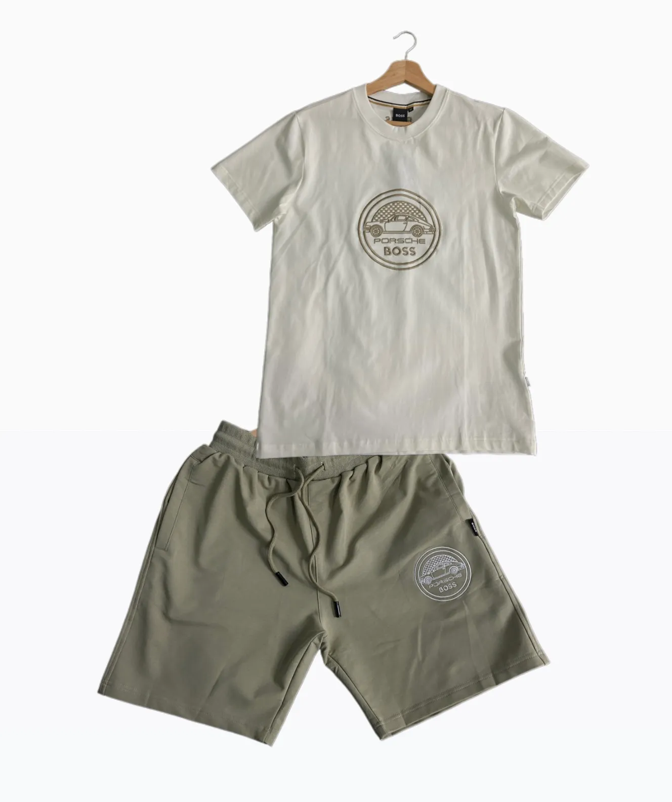 Conjunto Porsche Boss (beige + verde) - Image 1
