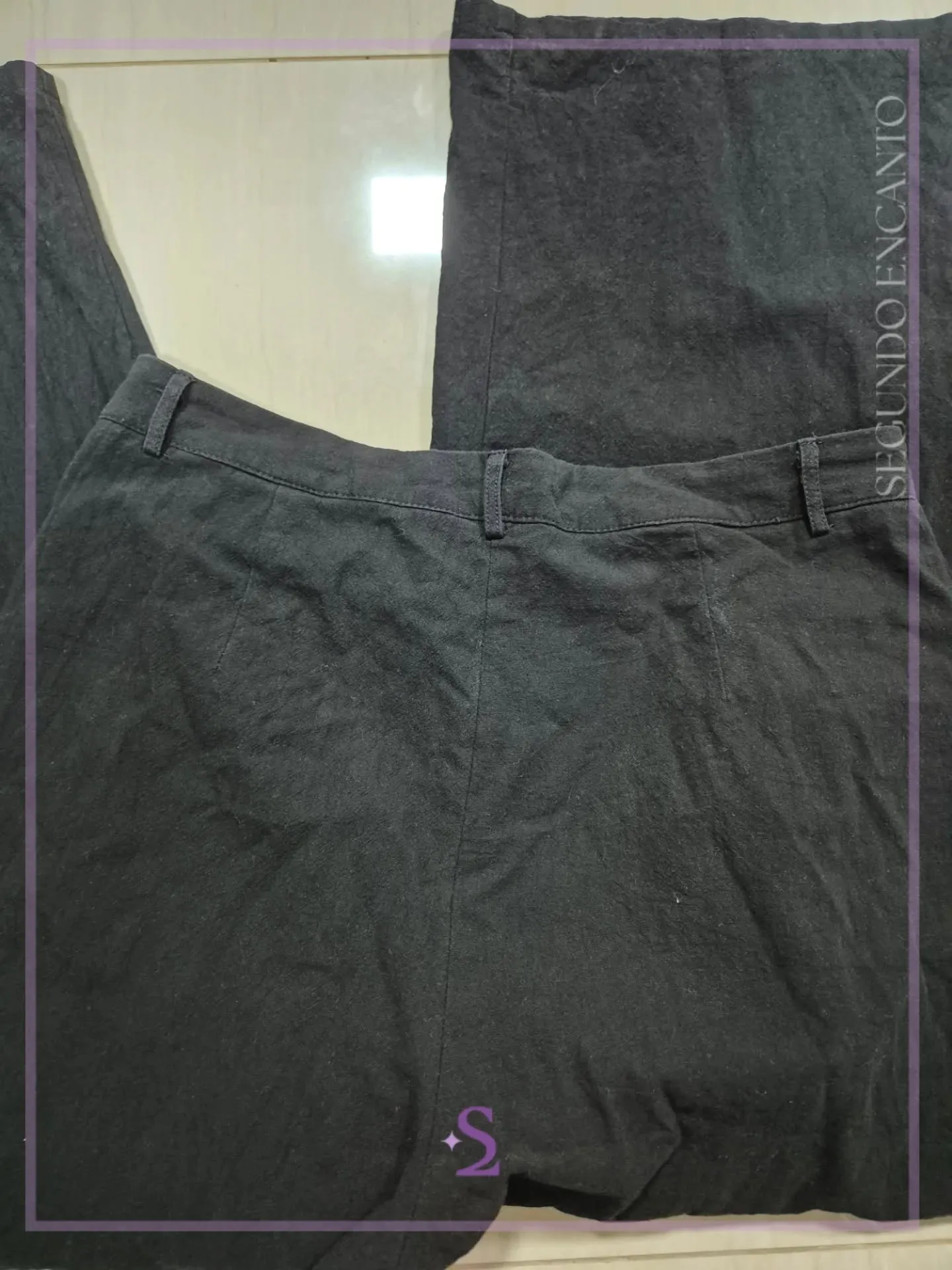 Pantalon negro casual L - Image 2