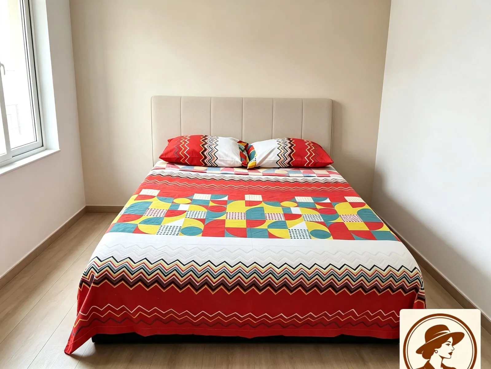 Juego de sabanas geométrico - cama doble - Image 1