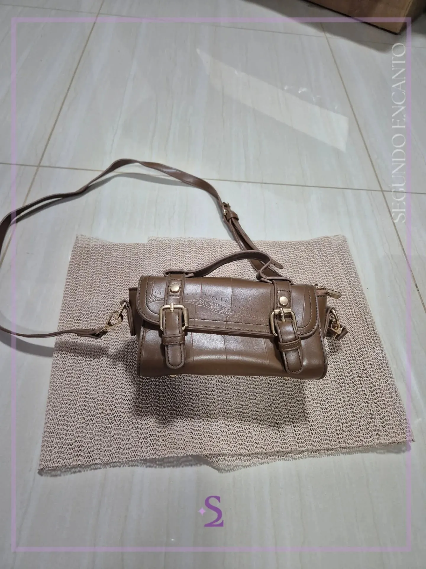 Mini cartera café - Image 1