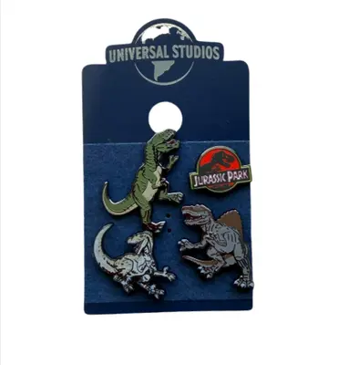 Set de 5 Pines de Jurassic Park