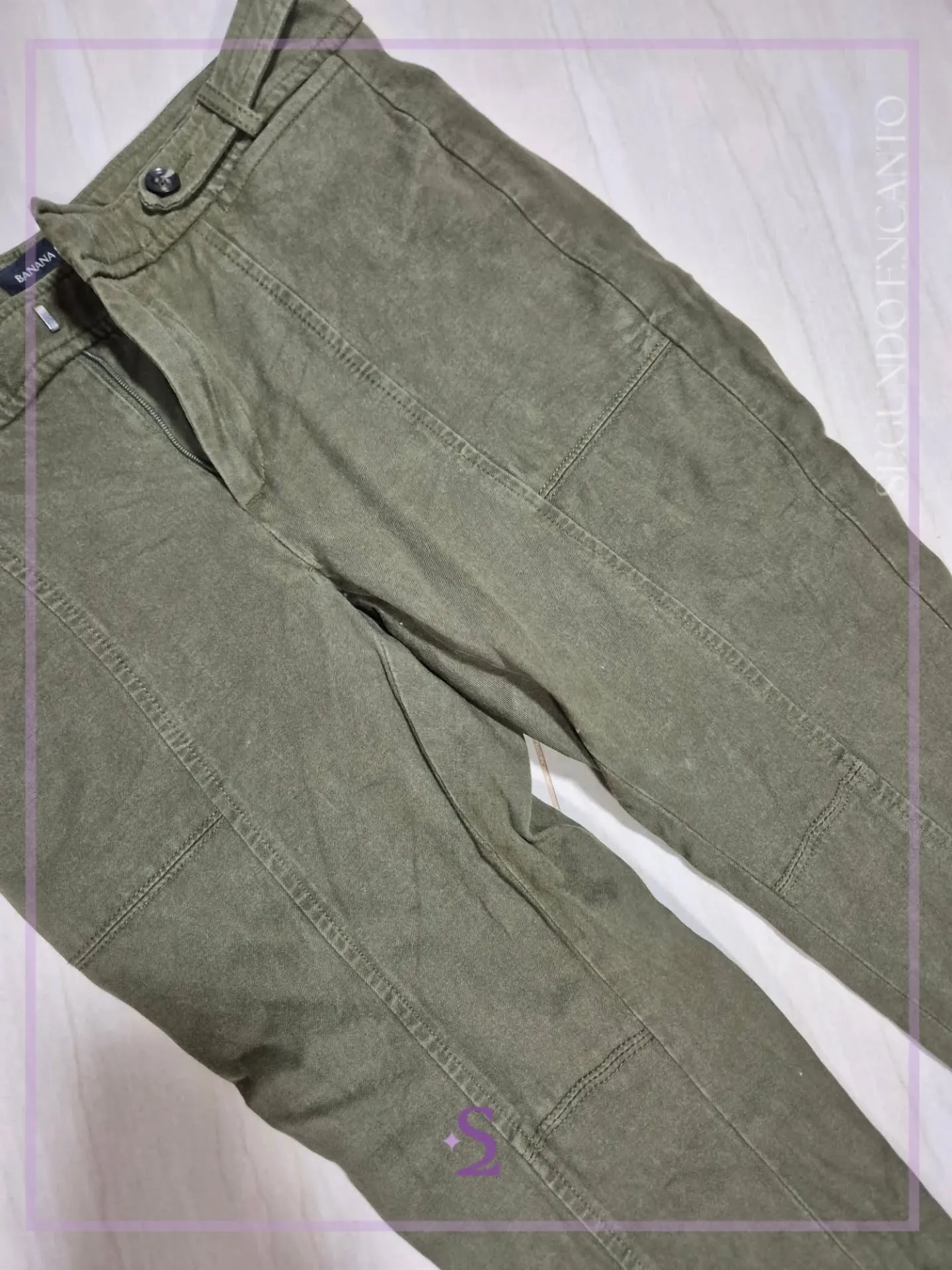 Pantalon verde S - Image 4