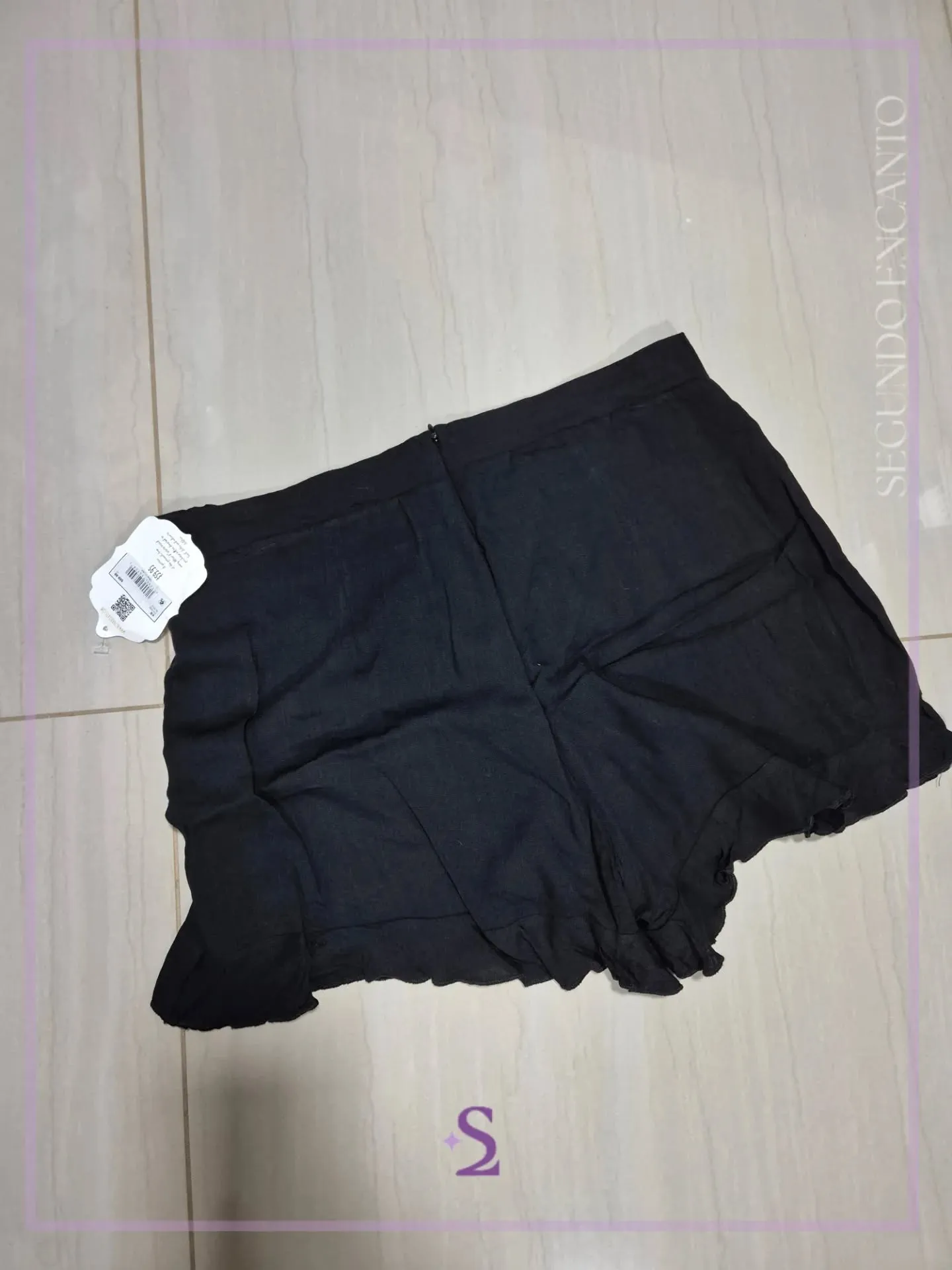 Faldashort M color negro nuevo - Image 4