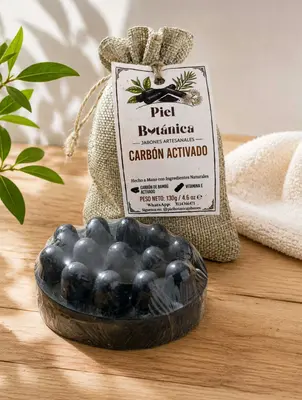 Jabon Masajeador de Carbon 130g