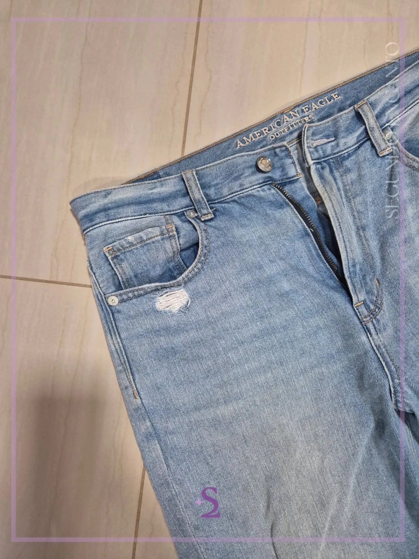 Mom jeans roto talla 8 M/L - Image 4