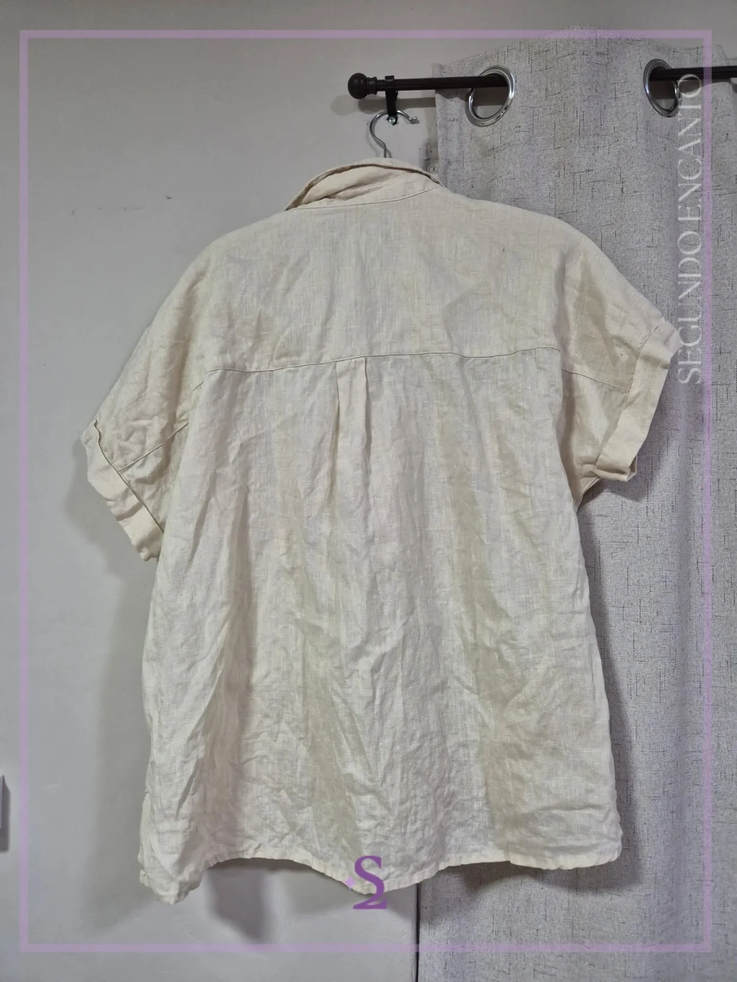 Camisa de lino L - Image 7