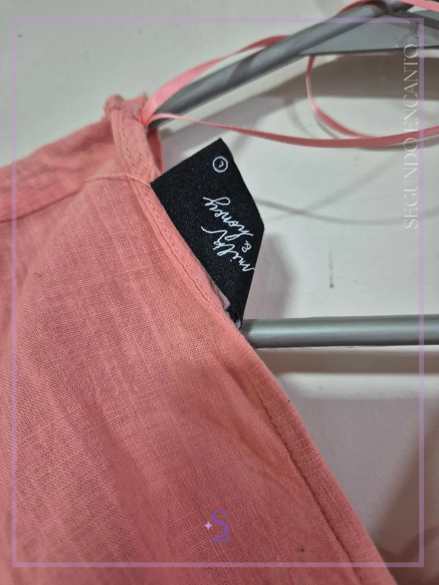 Crop top color coral con ajuste trasero L/M - Image 7