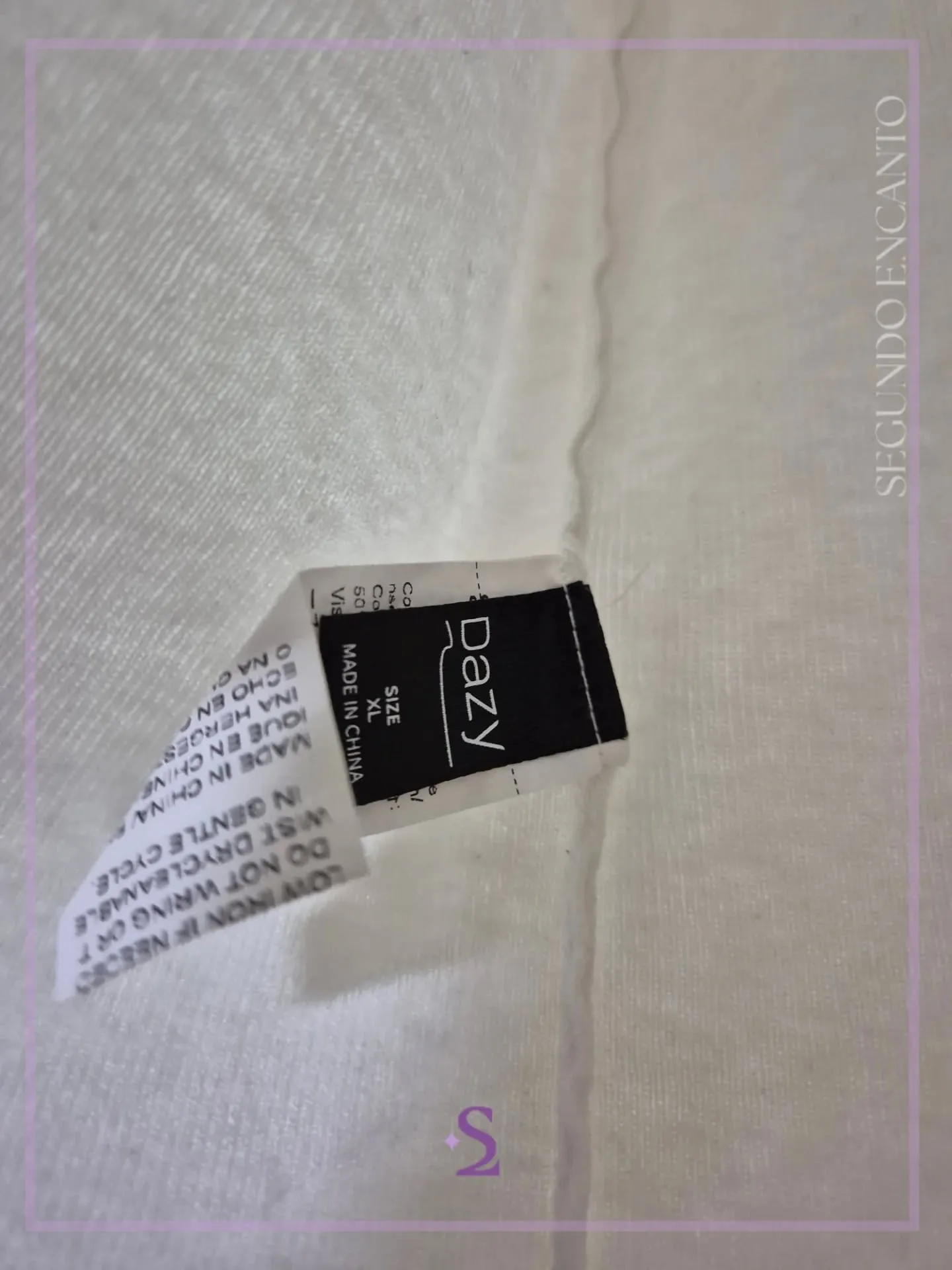 Blusa blanca con hombros descubiertos L - Image 8