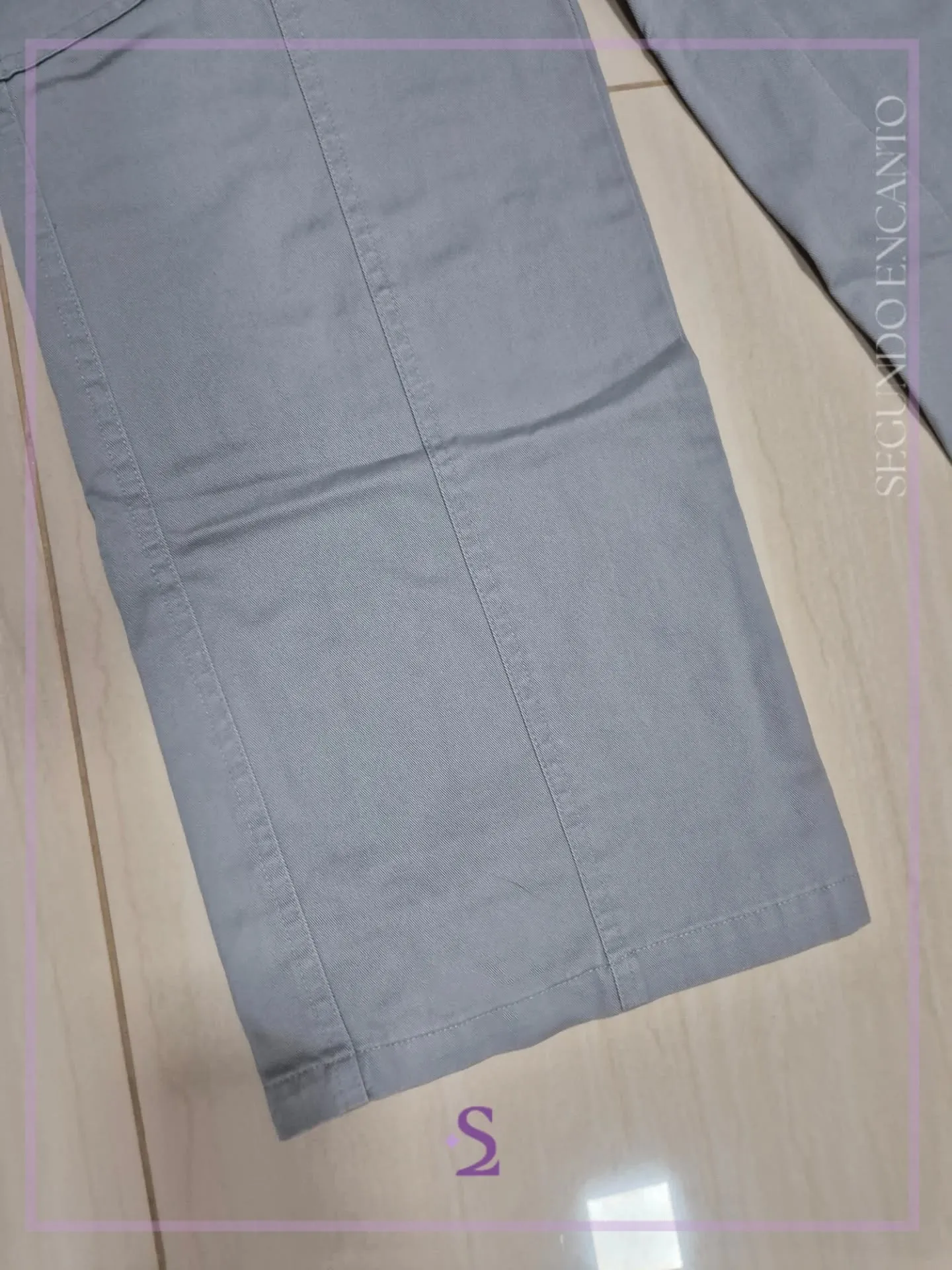 Pantalon gris tipo cargo S como nuevo - Image 4