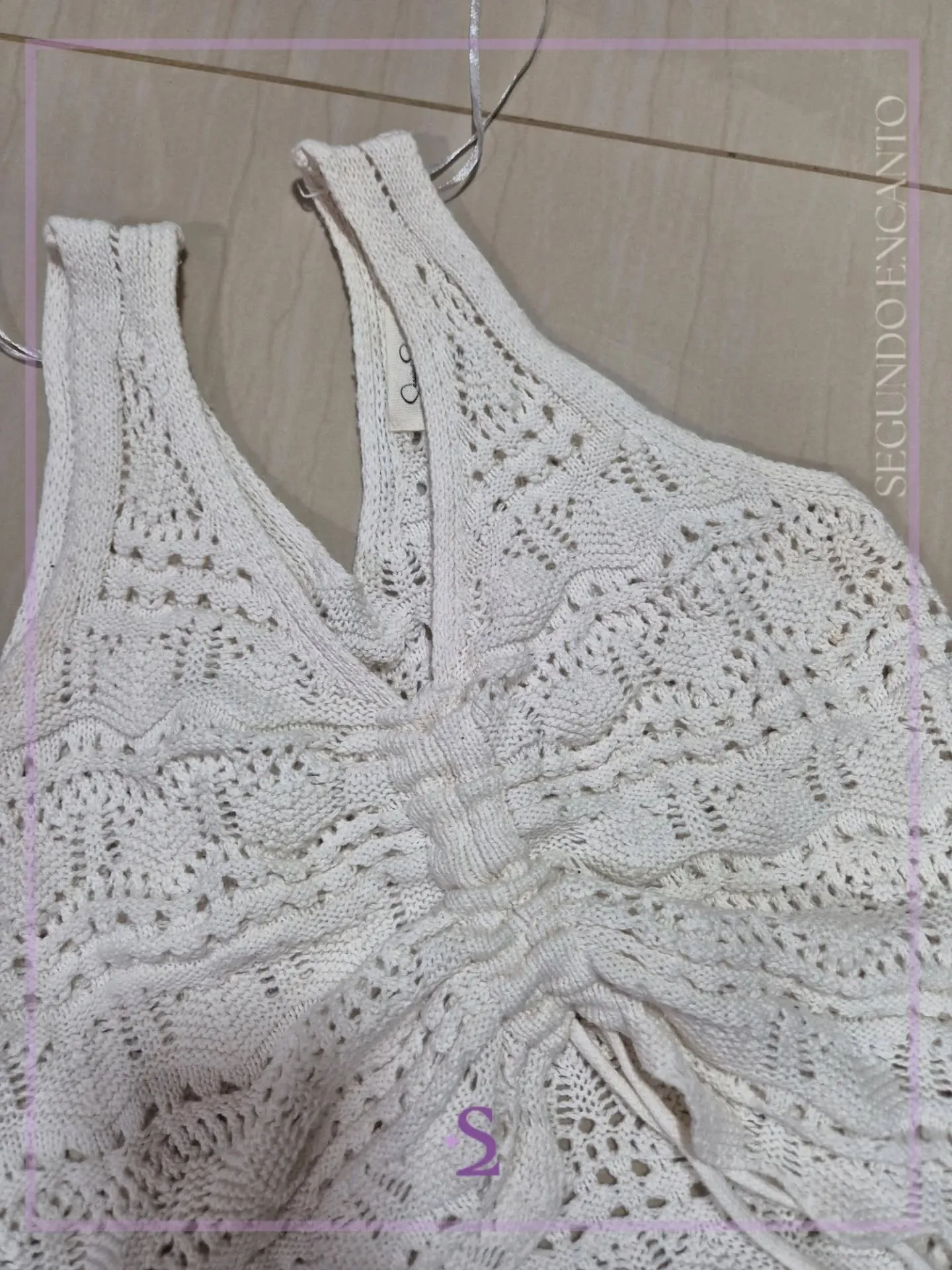 Top tejido blanco XS/S - Image 3