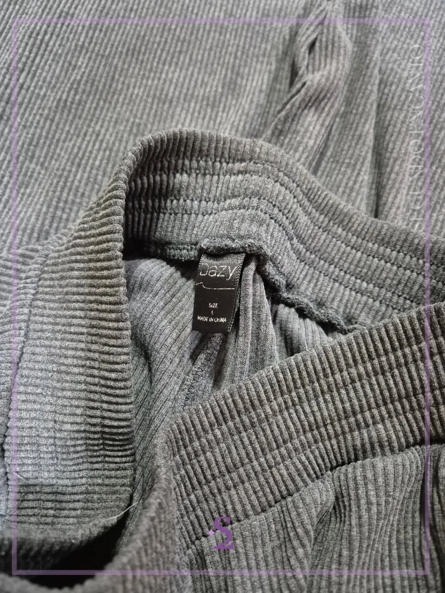 Pantalon gris grueso tipo pijama L/M - Image 2