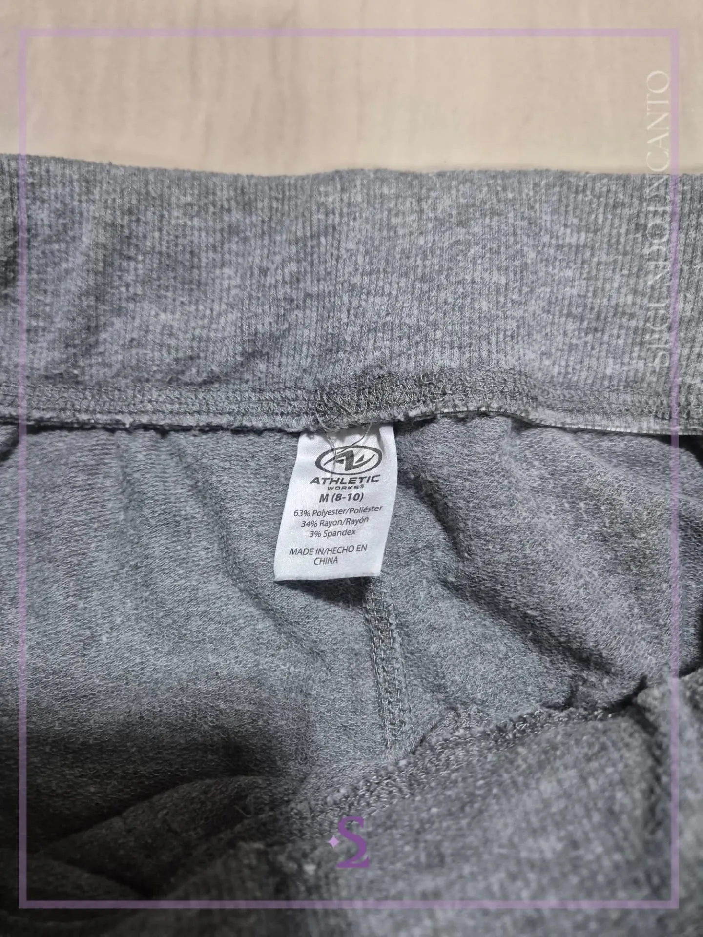 Short gris de algodon M - Image 3