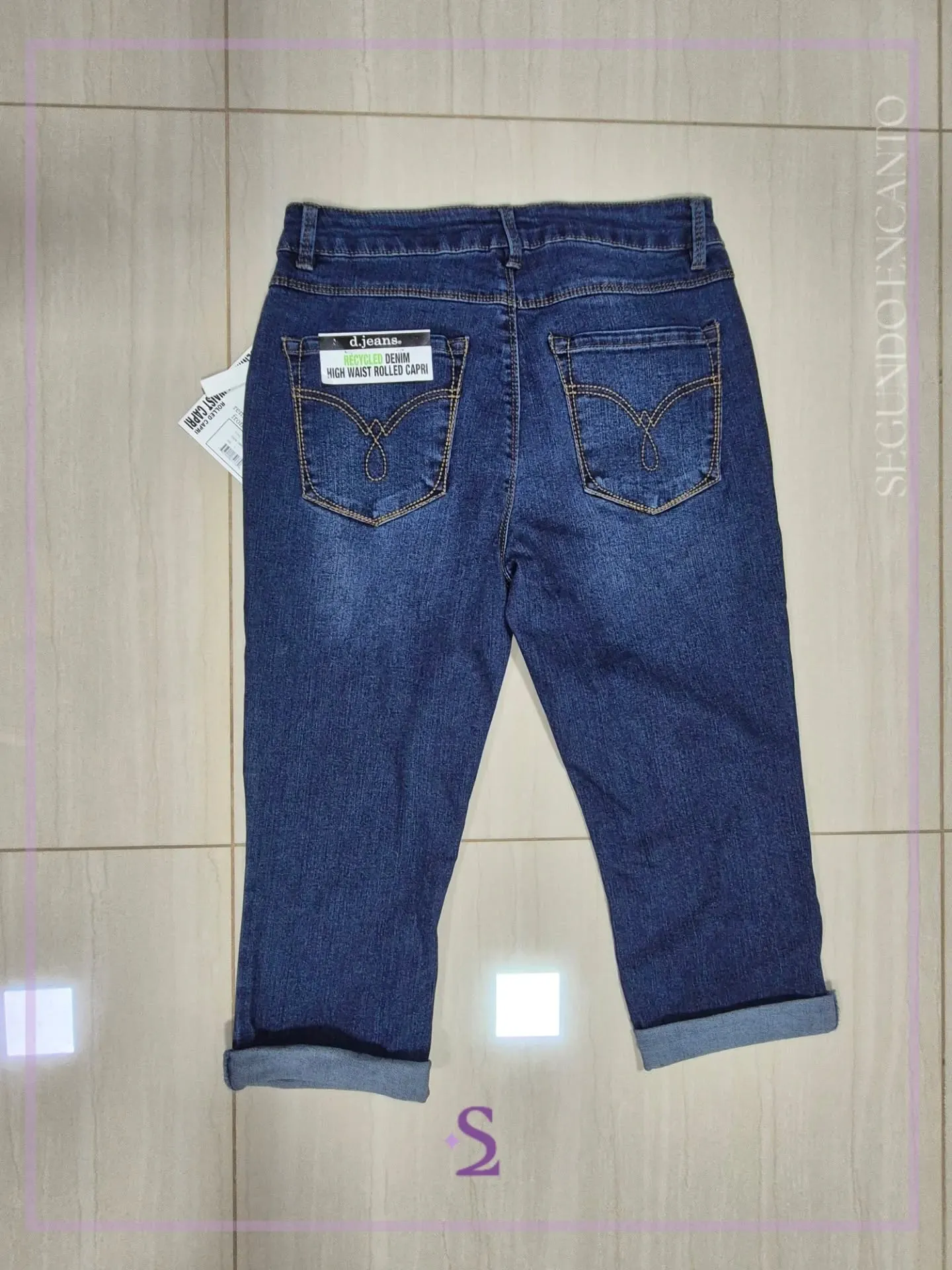Capri High waist rolled talla 6 M - Image 2