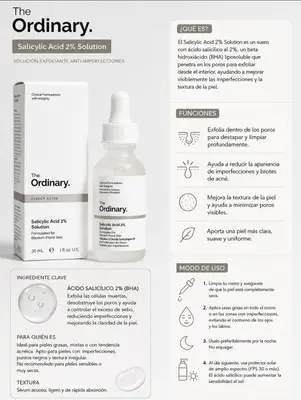 The Ordinary Salicylic Acid 2% Solution - 30ml.