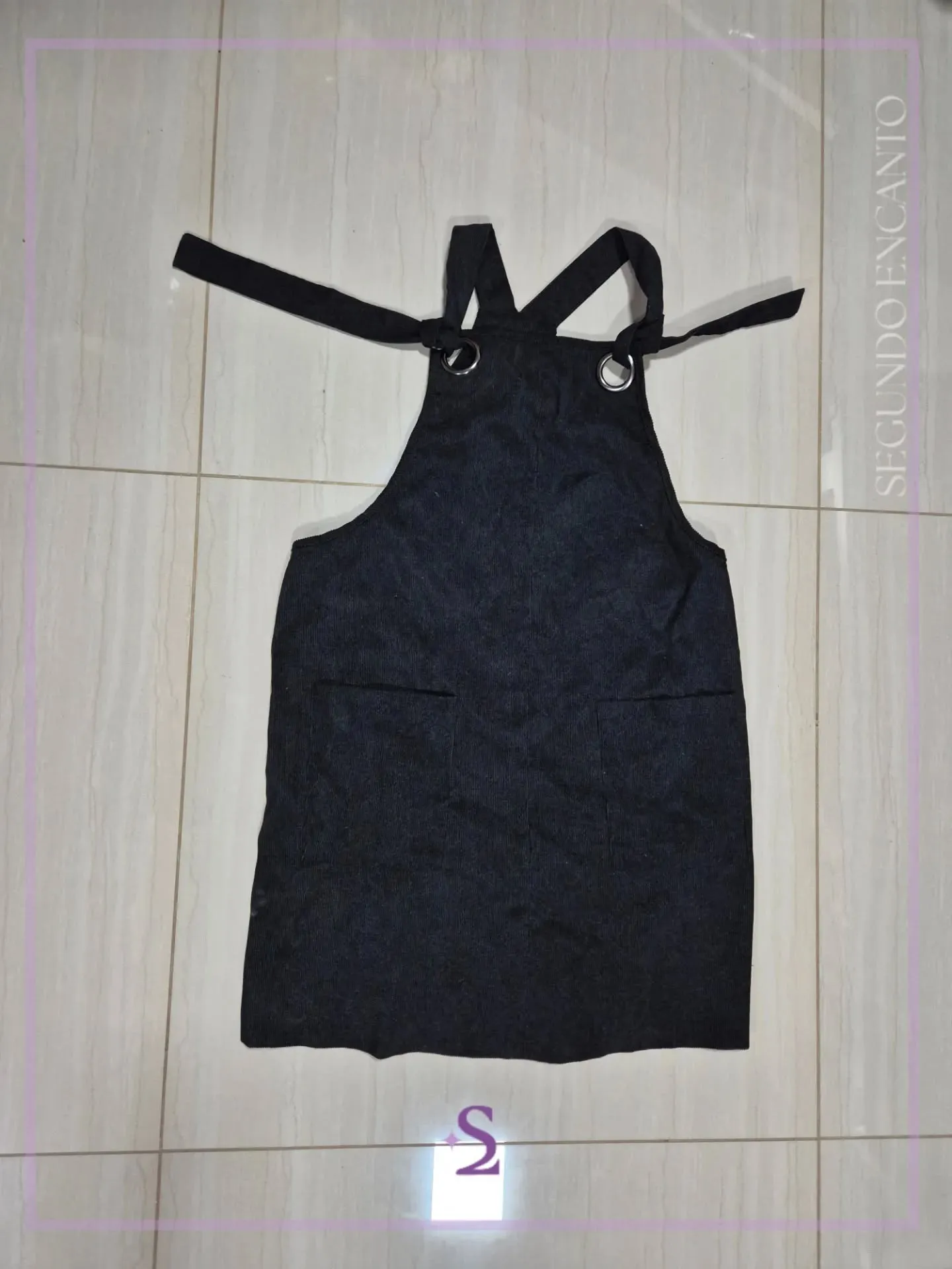 Vestido negro Overol L - Image 4