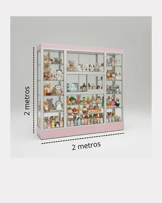 Vitrina aparador con ventana 2m.x2m.x40cm sku 487