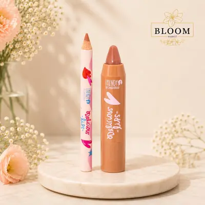 Kit de Labios Delicious Lips Crayola y Delineador Trendy