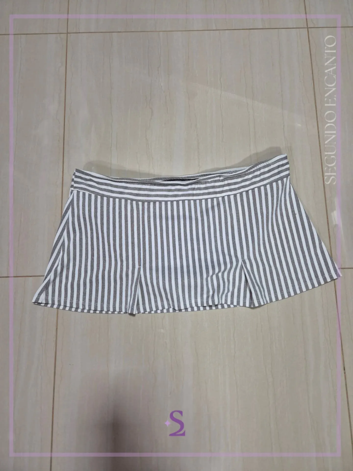 Falda licra a rayas XL - Image 1