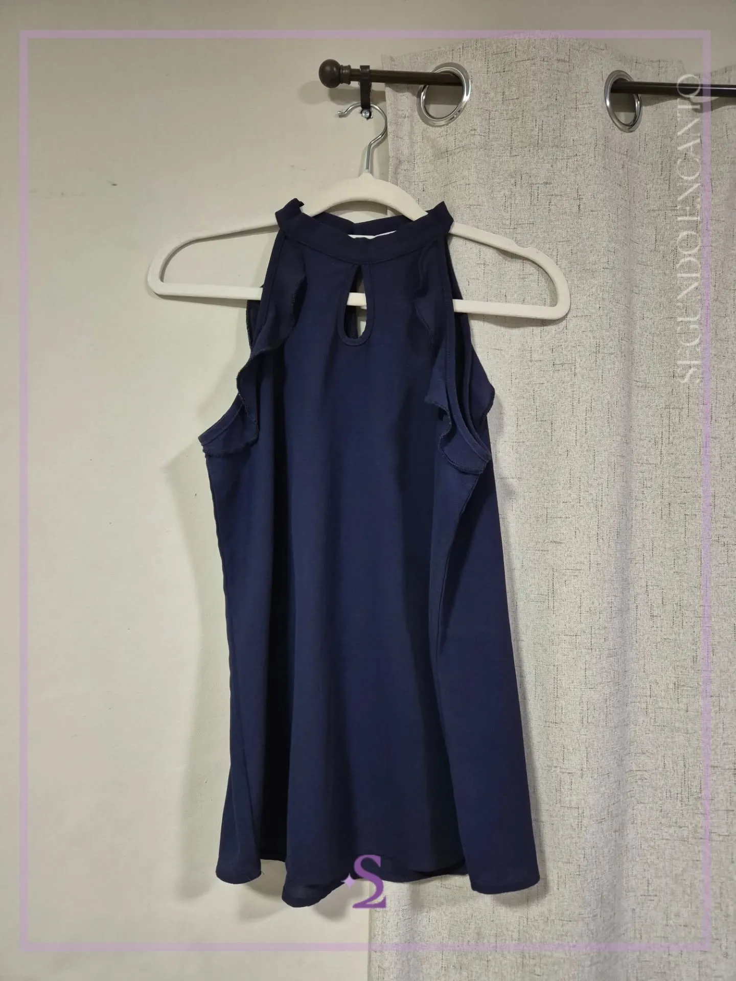 Blusa azul cuello alter S/M - Image 3