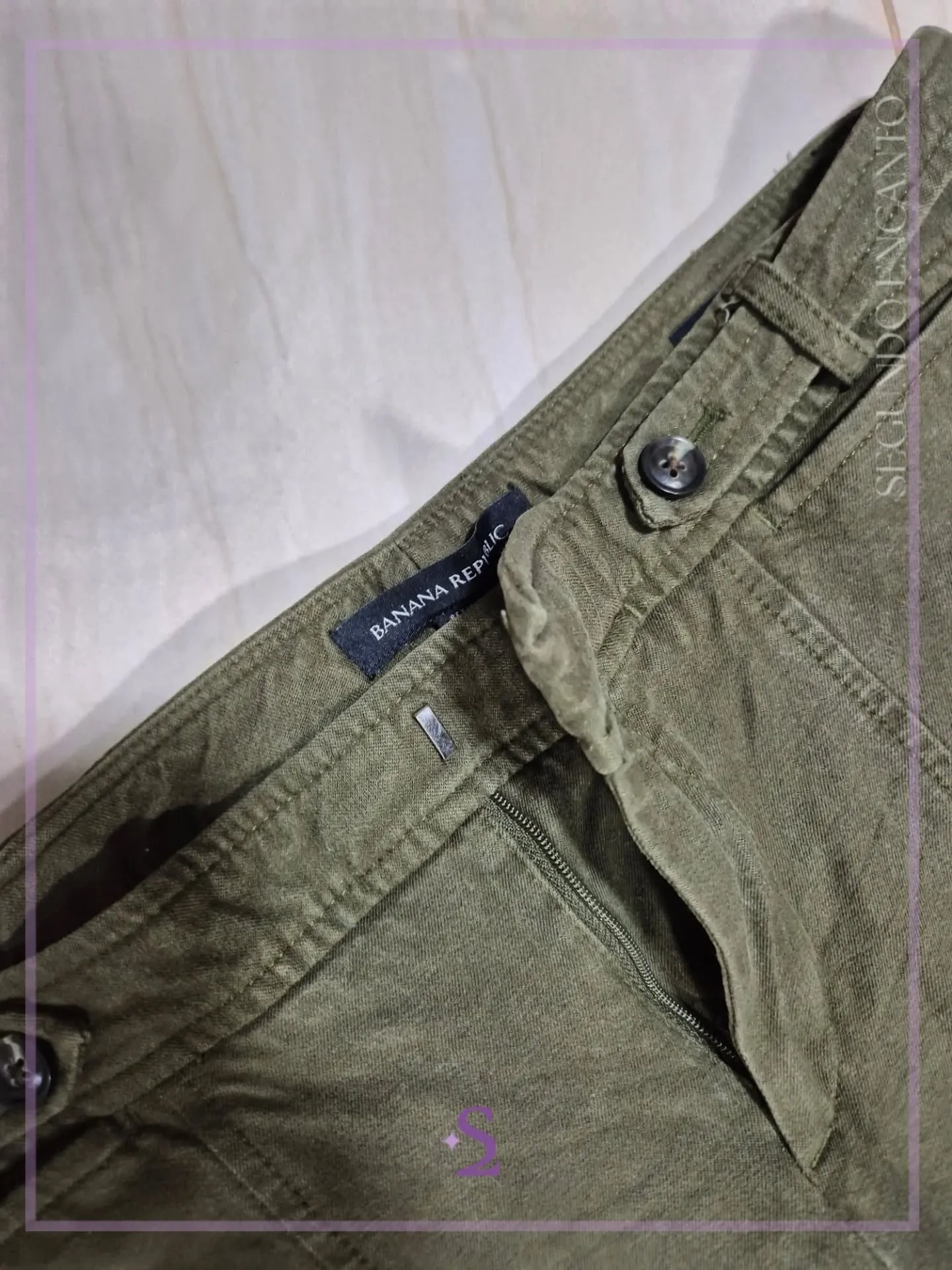 Pantalon verde S - Image 3