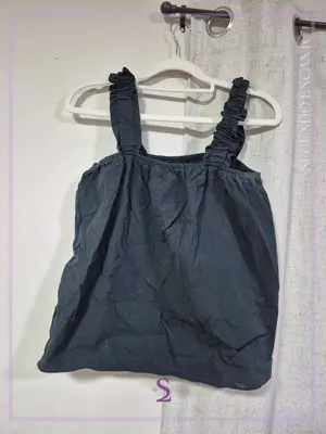 Blusa con mangas fruncidas L