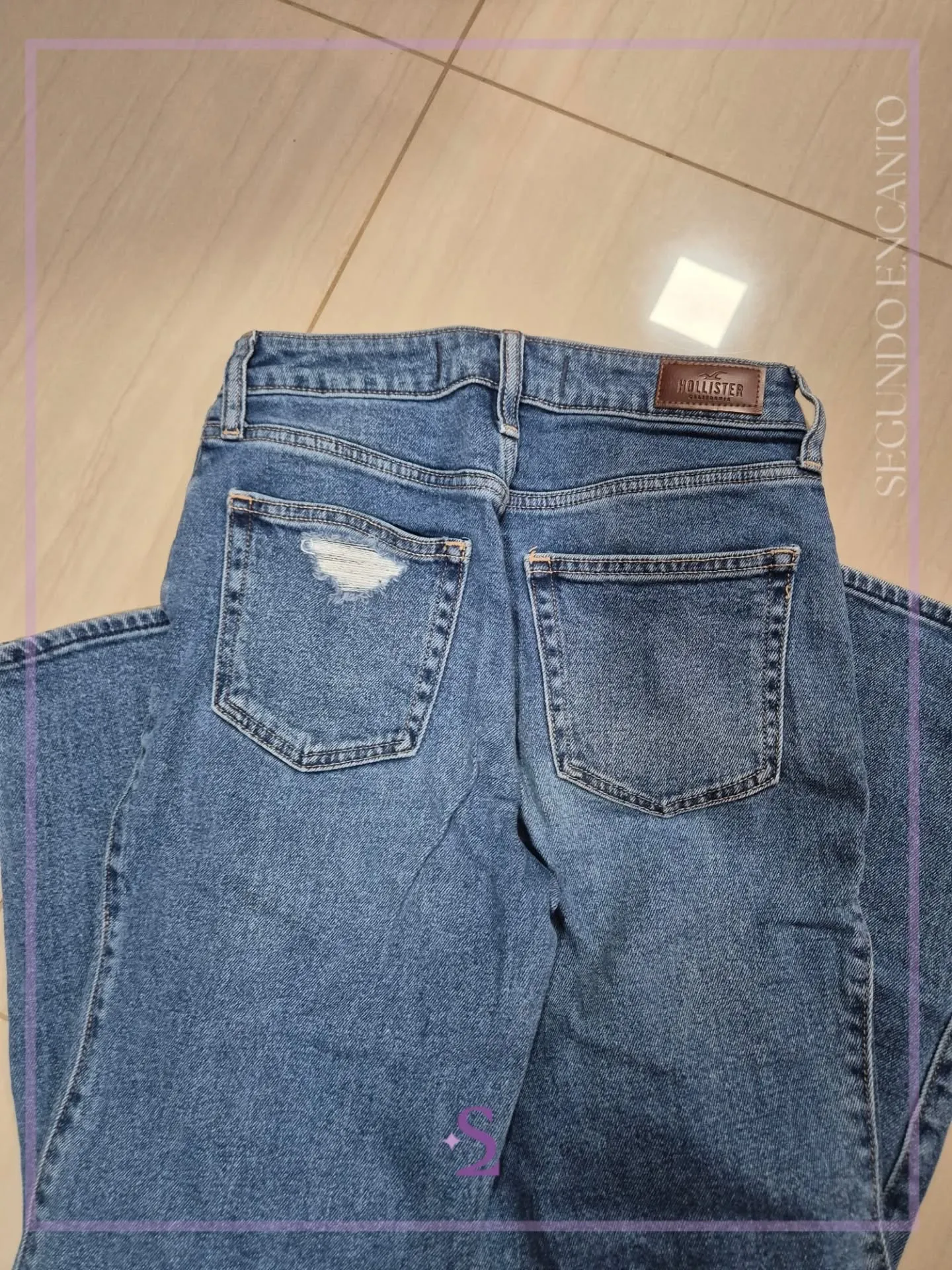 Jeans rectos como nuevos Hollister XS S - Image 4