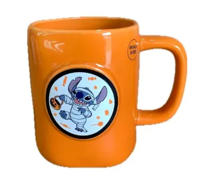 Mug de Stitch Momia Naranja - Halloween - Image 1