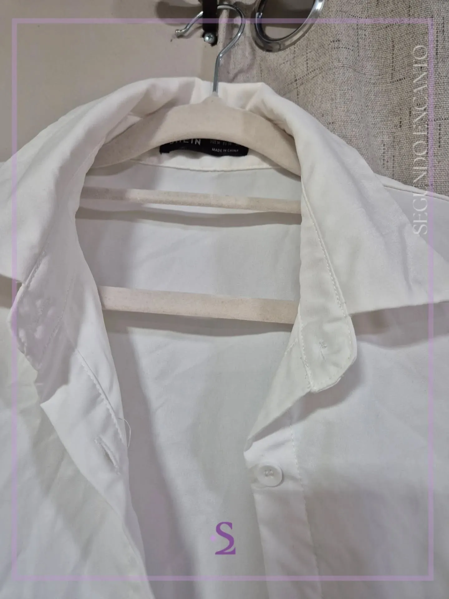 Camisa blanca L oversized - Image 4