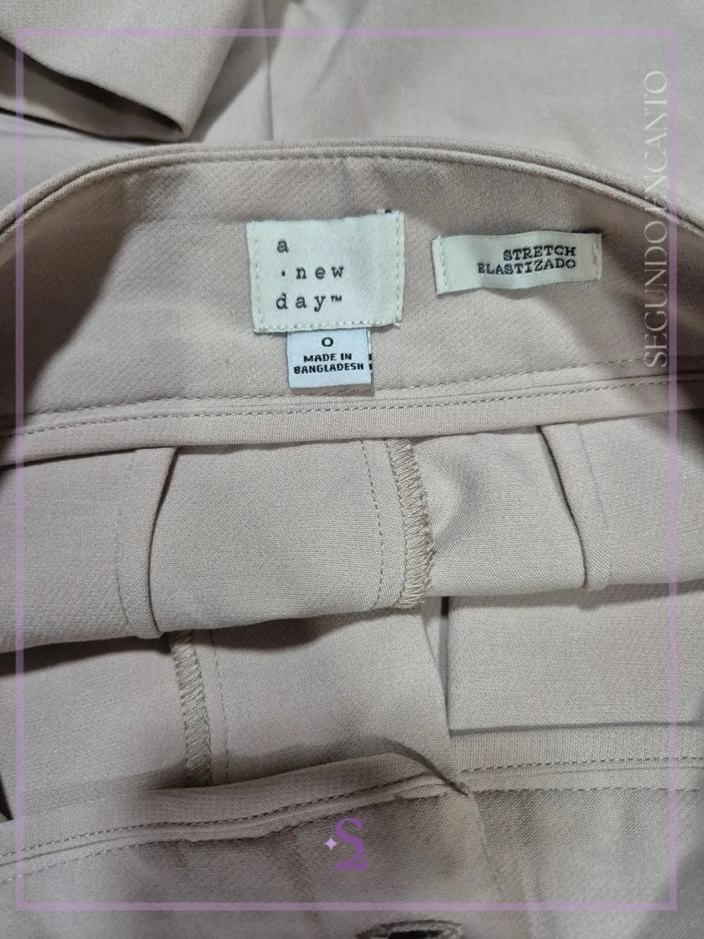 Short beige con bolsillos XS - Image 5