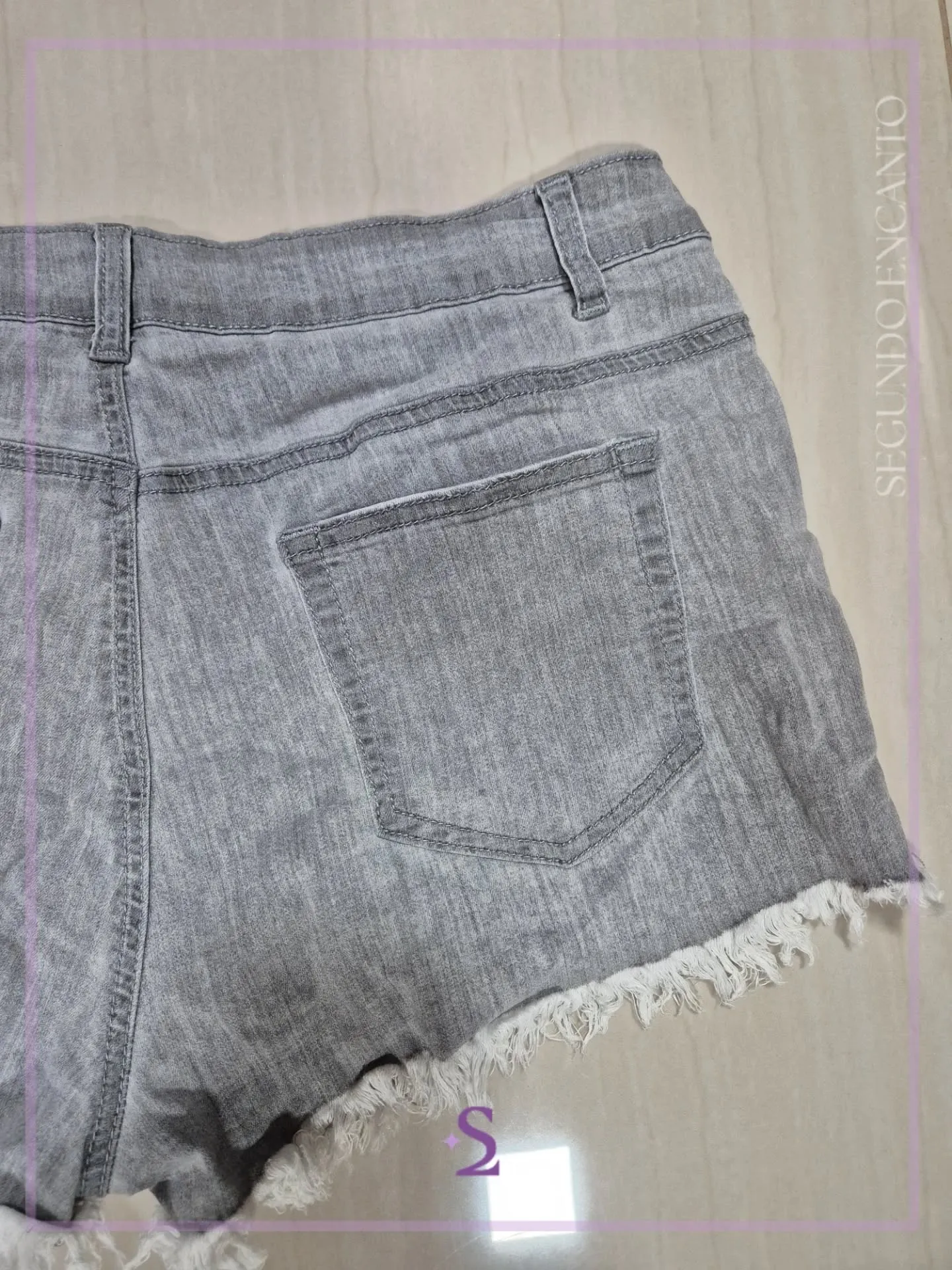 Short corto color gris L - Image 7