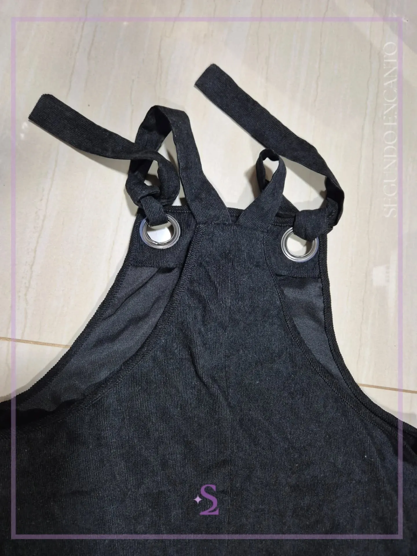 Vestido negro Overol L - Image 1